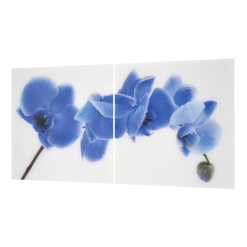 Orchidee Blue Set of 2 Acrylic Wall Art  alternate image, 3 of 5 images.