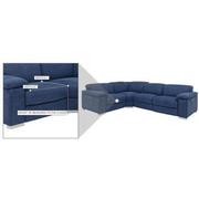 Karly Blue Power Reclining Sectional  alternate image, 9 of 9 images.