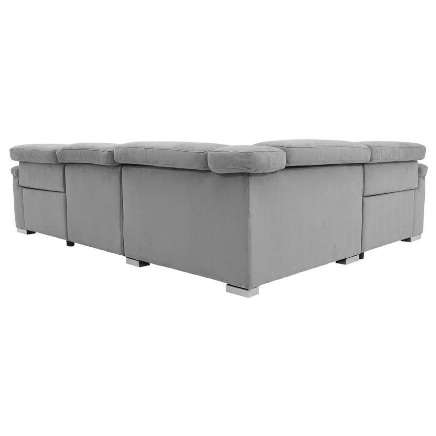 Karly Light Gray Power Reclining Sectional with 4PCS/2PWR  alternate image, 4 of 7 images.