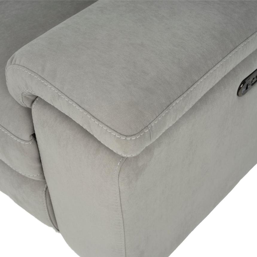 Karly Light Gray Power Reclining Sectional with 6PCS/3PWR alternate image, 9 of 11 images.