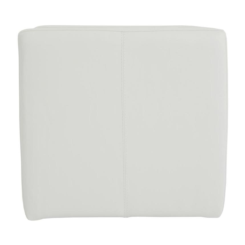 Cute White Leather Accent Chair alternate image, 2 of 5 images.