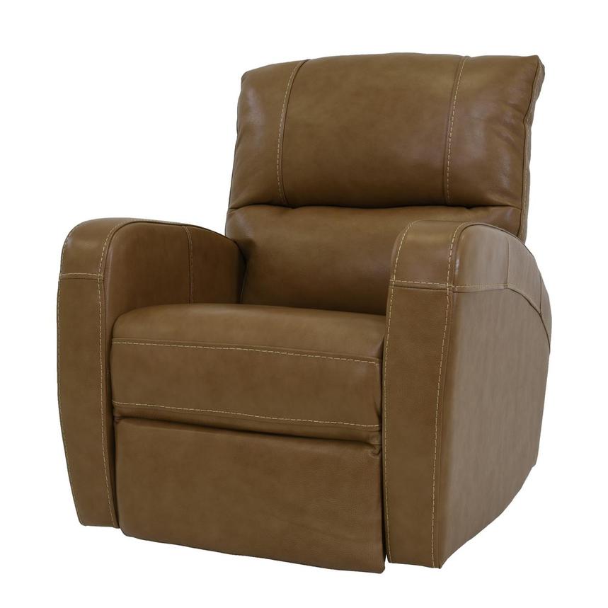 Keegan Tan Leather Power Recliner El Dorado Furniture