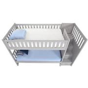 Balto Gray Twin Over Twin Bunk Bed w/Storage  alternate image, 6 of 7 images.