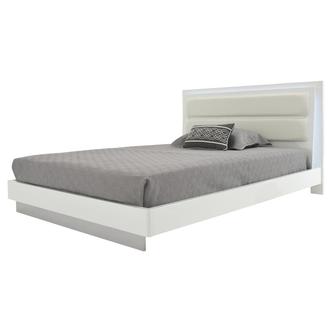 Ally White Full Platform Bed
