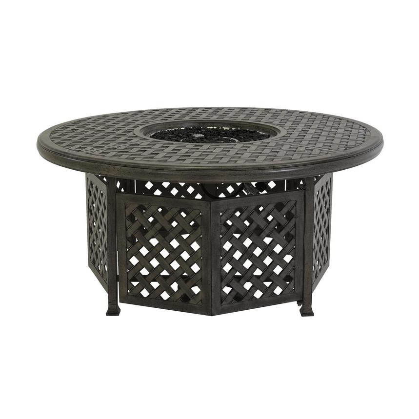 Castle Rock Gray Fire Pit Table El Dorado Furniture