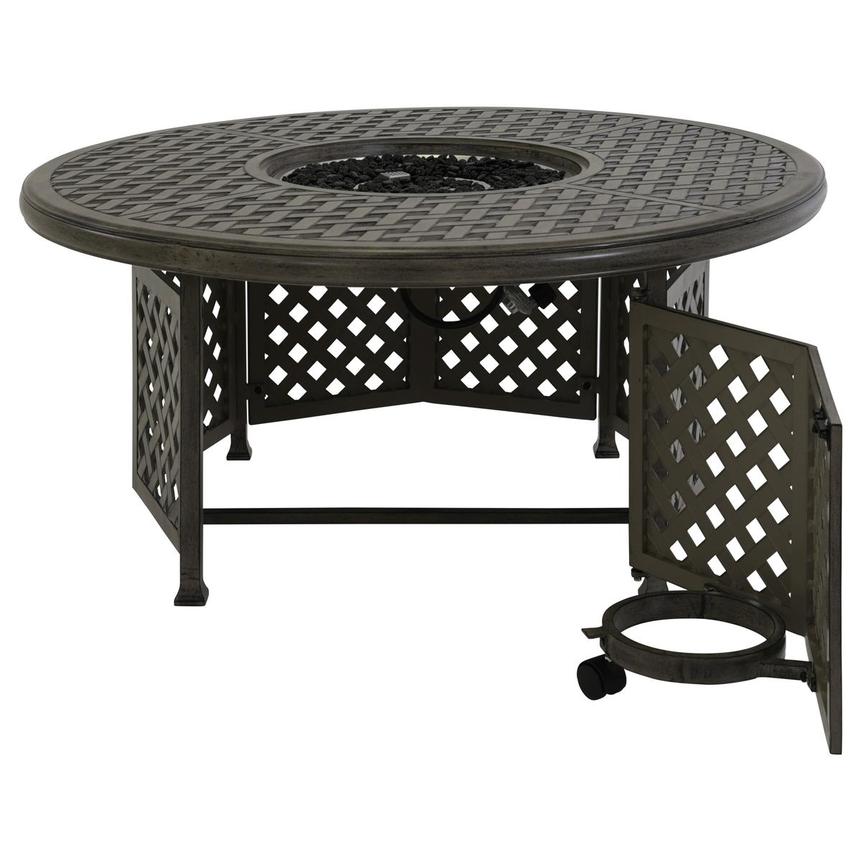 Castle Rock Gray Fire Pit Table El Dorado Furniture