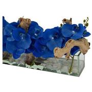 Dulce Orchids Blue Flower Arrangement  alternate image, 3 of 3 images.