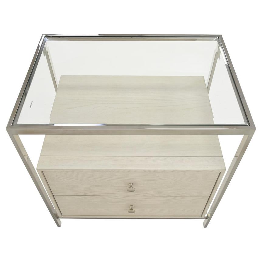 Paradox Nightstand W Glass Top El Dorado Furniture
