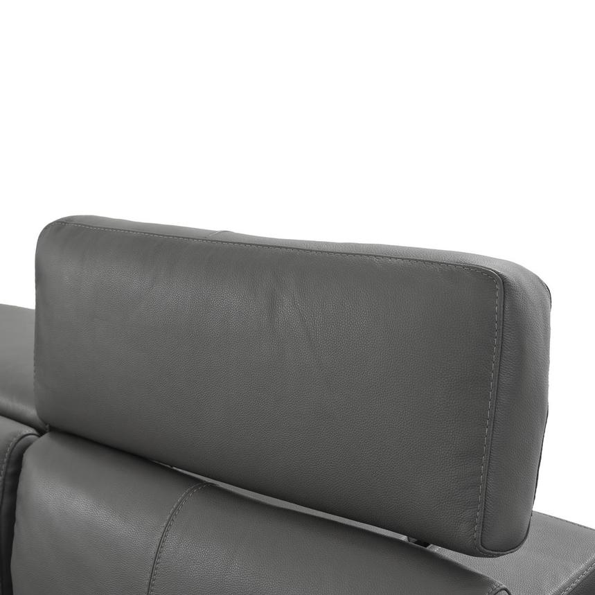 Charlie Gray Home Theater Leather Seating with 5PCS/3PWR  alternate image, 8 of 10 images.