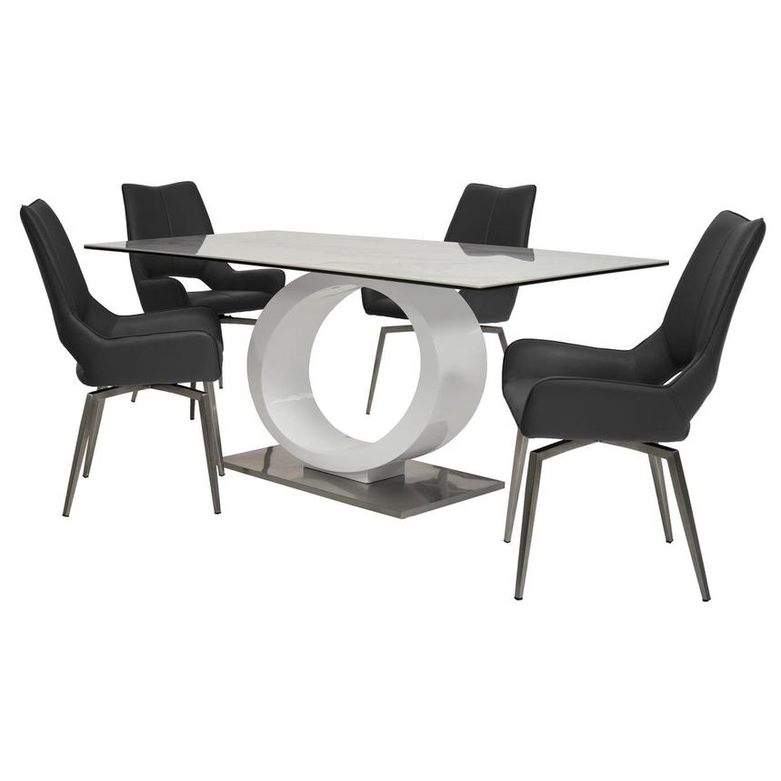 Fenti/Kalia Gray 5-Piece Dining Set  main image, 1 of 14 images.