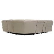 Cody Cream Leather Power Reclining Sectional with 6PCS/3PWR  alternate image, 4 of 9 images.