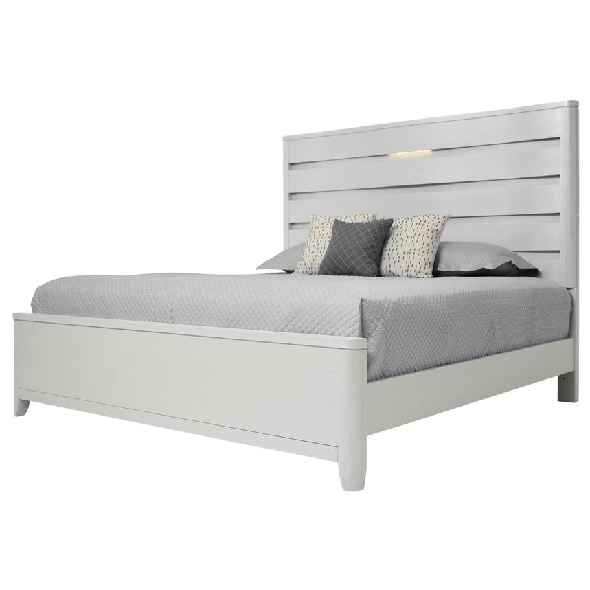 Contour White King Panel Bed  main image, 1 of 6 images.