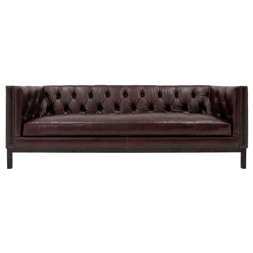 Sophia Brown Leather Sofa