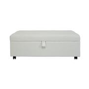 Pressley II White Twin Ottoman Bed w/Casters  main image, 1 of 9 images.
