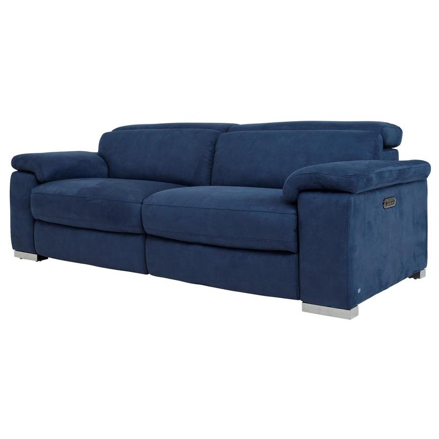 Karly Blue Power Reclining Sofa This Navy Blue 6 Piece Leather Match Power Reclining Sectional Sofa From Rc Willey Just Begs You To Sink Down In With Four Extra Wide Recliners