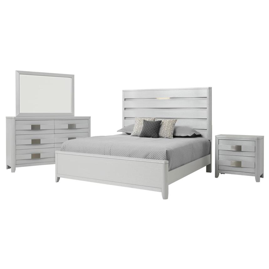 Contour White 4-Piece Queen Bedroom Set  main image, 1 of 5 images.