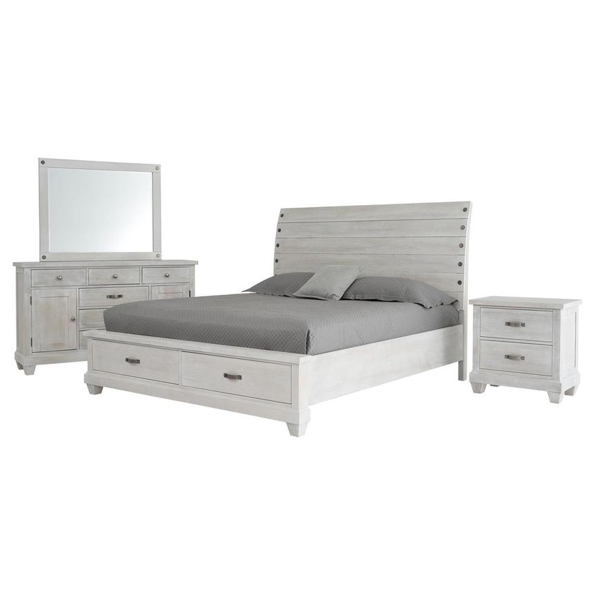 Hamilton White 4-Piece Queen Bedroom Set main image, 1 of 6 images.