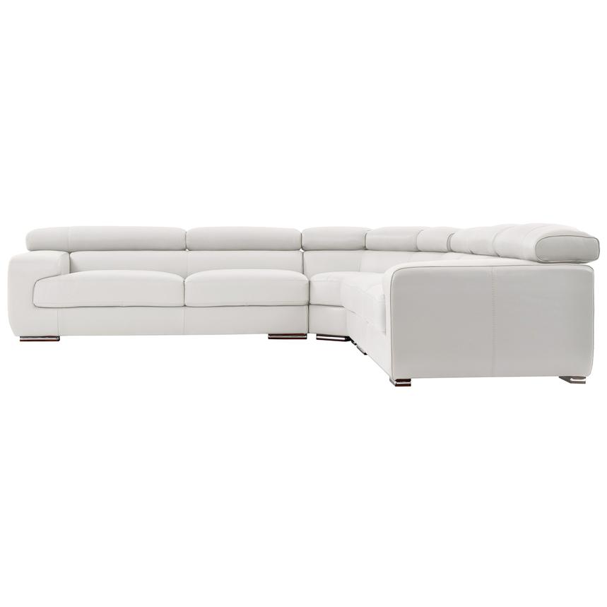 Grace White Leather Sectional Sofa El, White Leather Sectional Couch