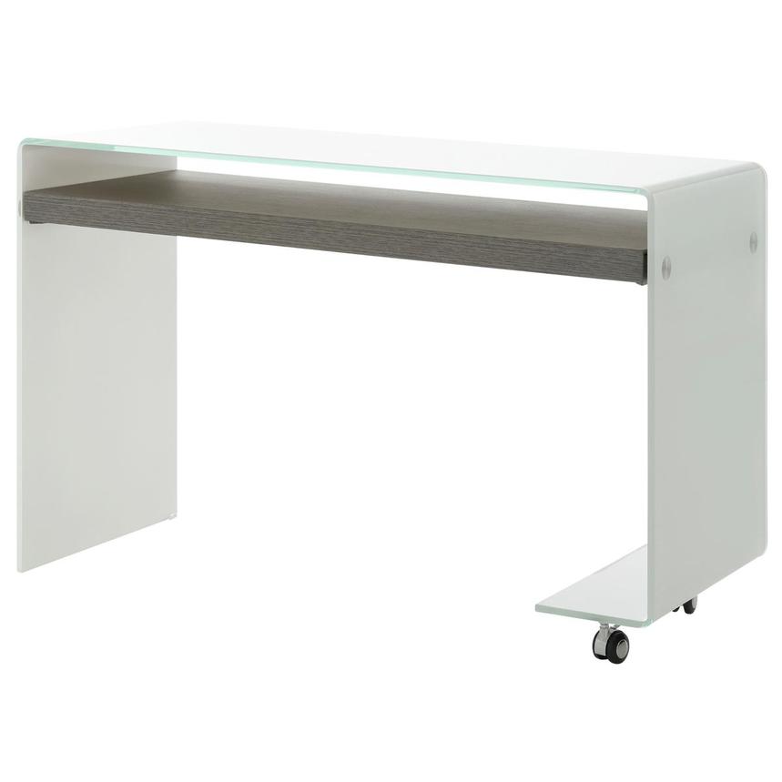 Mirage White Desk W Casters