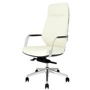 Yoshi White High Back Desk Chair  alternate image, 3 of 8 images.