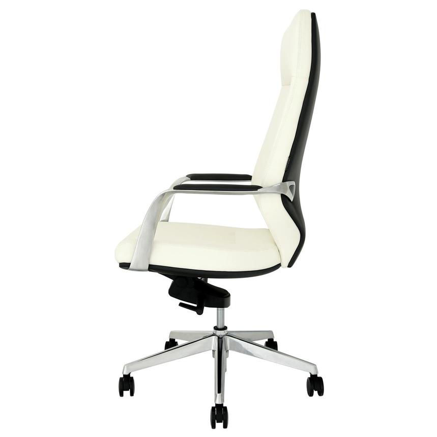 Yoshi White High Back Desk Chair  alternate image, 4 of 8 images.