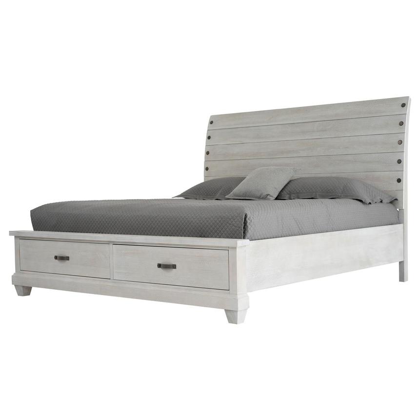 Hamilton White King Storage Bed  main image, 1 of 9 images.