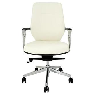 Yoshi White Low Back Desk Chair