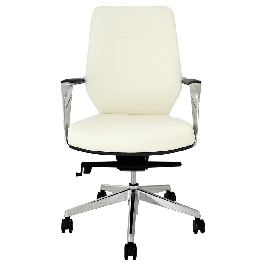 Yoshi White Low Back Desk Chair | El Dorado Furniture