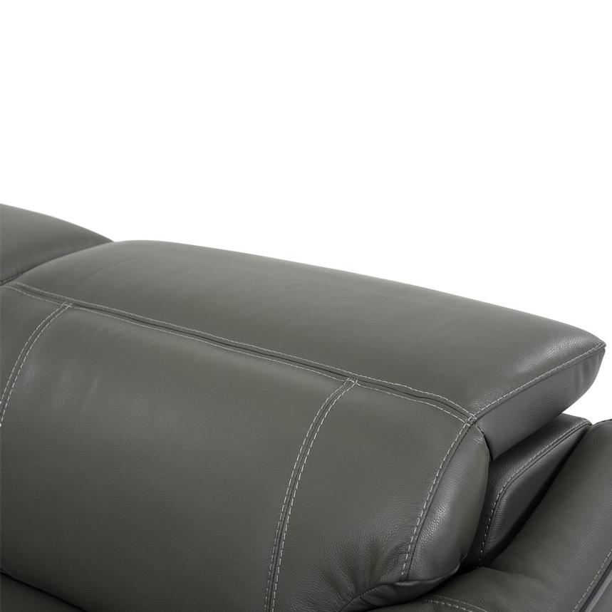 Austin Dark Gray Home Theater Leather Seating with 5PCS/3PWR  alternate image, 8 of 12 images.