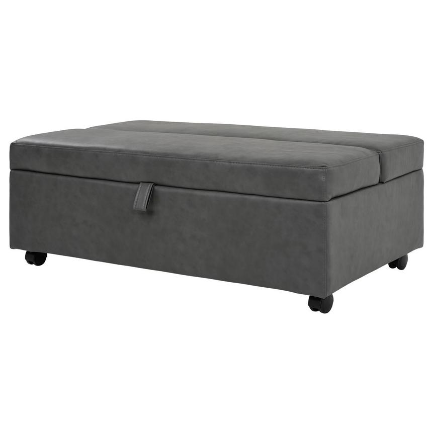 Pressley II Gray Twin Ottoman Bed w/Casters  alternate image, 2 of 9 images.