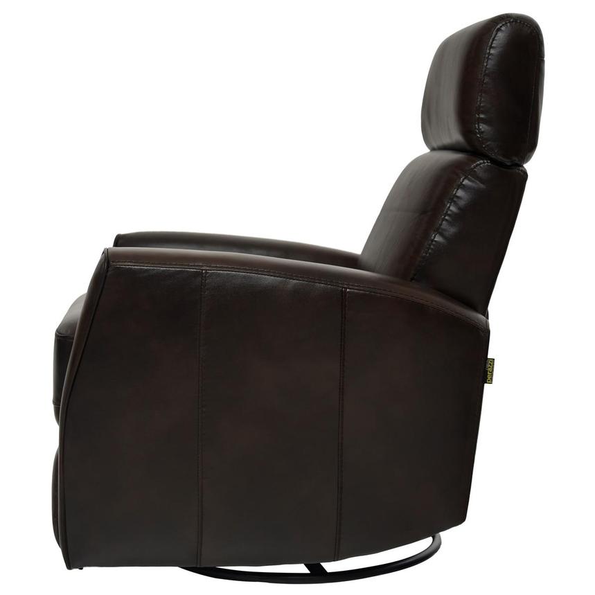 Lucca Brown Leather Power Glider Recliner  alternate image, 4 of 10 images.