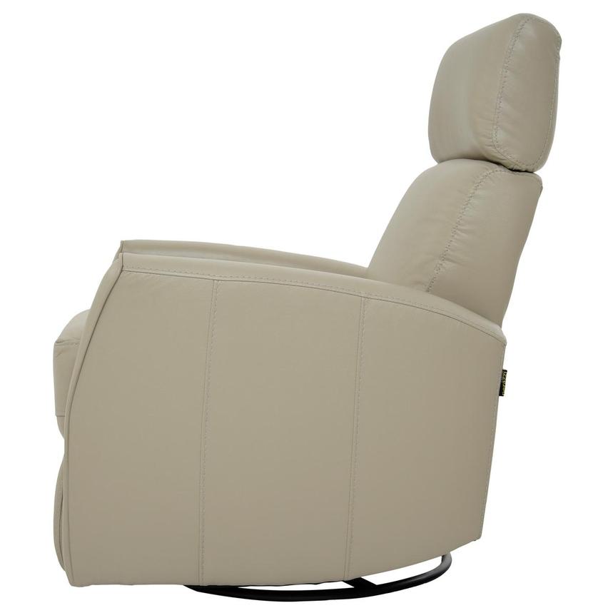 Lucca Cream Leather Power Glider Recliner  alternate image, 4 of 10 images.