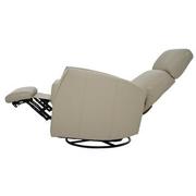 Lucca Cream Leather Power Glider Recliner  alternate image, 5 of 10 images.