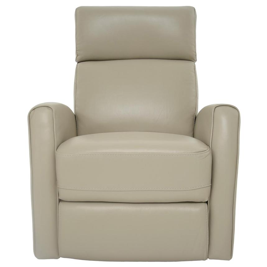 Lucca Cream Leather Power Recliner  main image, 1 of 10 images.