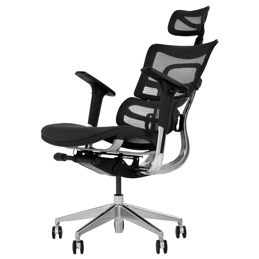 Arsenio Black High Back Desk Chair  alternate image, 5 of 13 images.