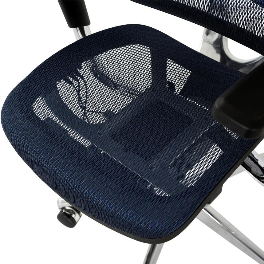Arsenio Blue High Back Desk Chair  alternate image, 10 of 14 images.