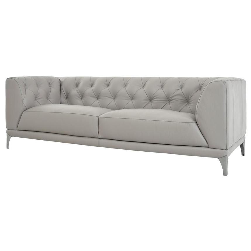 Diana Gray Leather Sofa El Dorado Furniture
