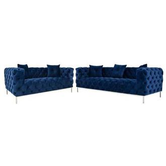 Online El Dorado Furniture Crandon Blue Living Room Set