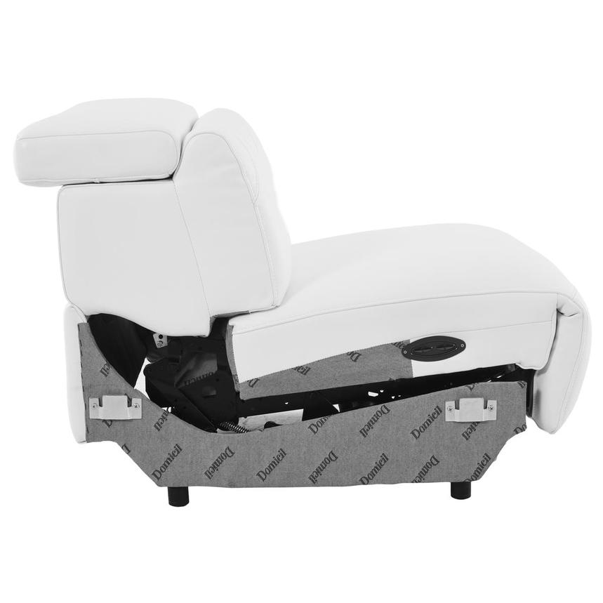 Anchi White Power Motion Armless Recliner  alternate image, 5 of 5 images.