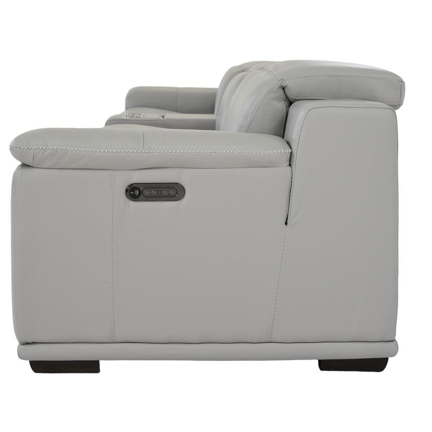Davis 2.0 Silver Home Theater Leather Seating with 5PCS/2PWR  alternate image, 4 of 11 images.