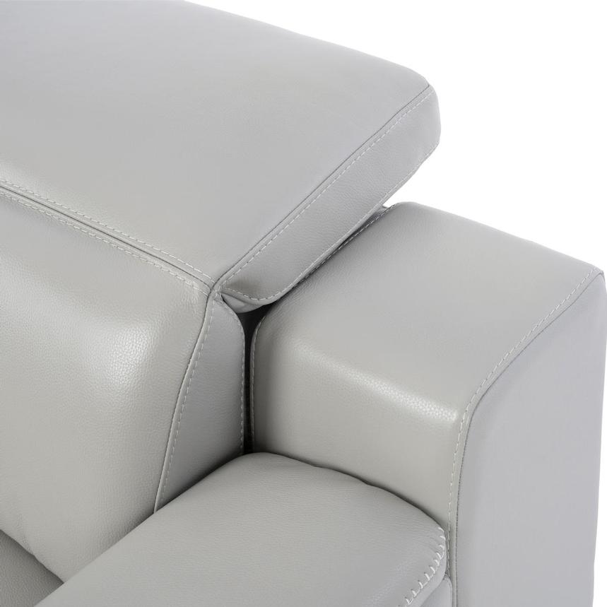 Davis 2.0 Silver Home Theater Leather Seating with 5PCS/2PWR  alternate image, 4 of 9 images.