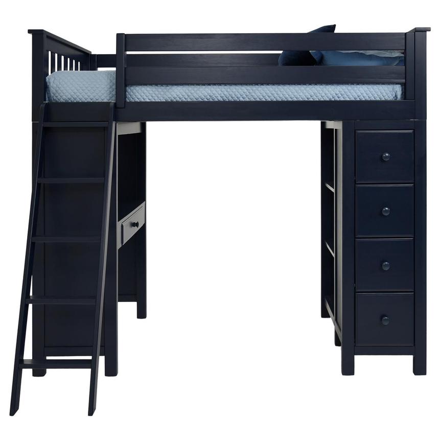 Haus Blue Twin Loft Bed w/Desk & Chest  alternate image, 4 of 14 images.