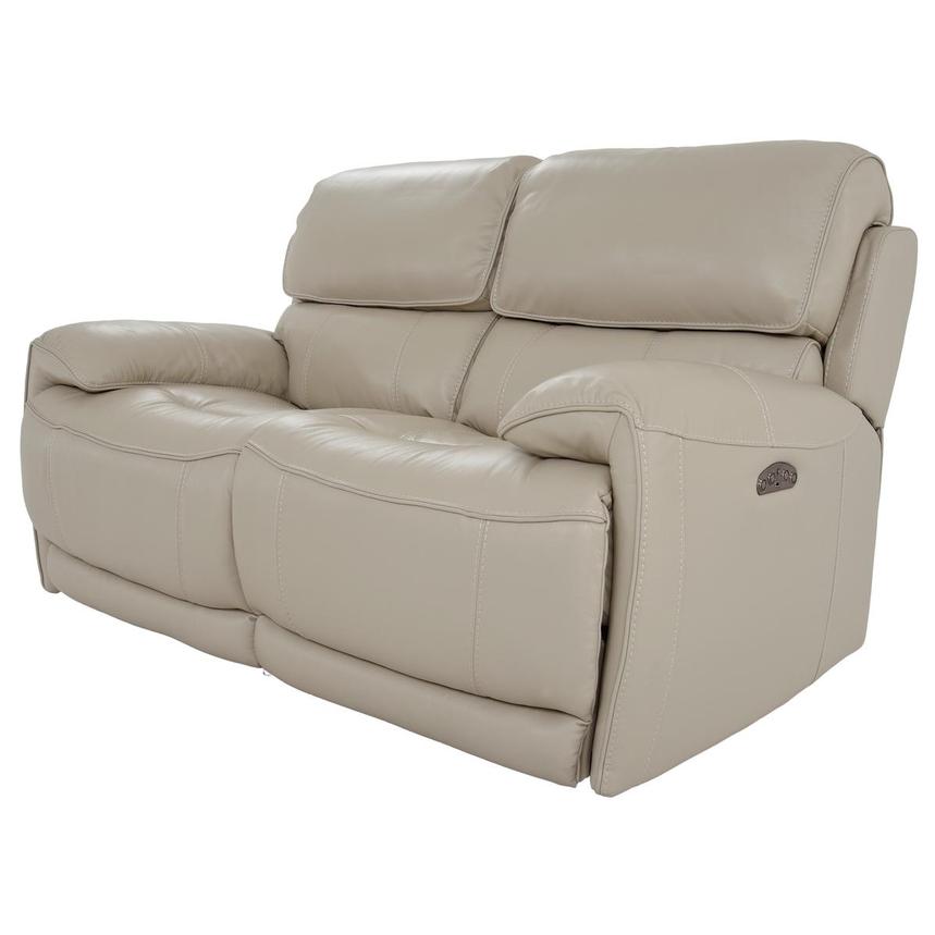 cream leather loveseat recliner