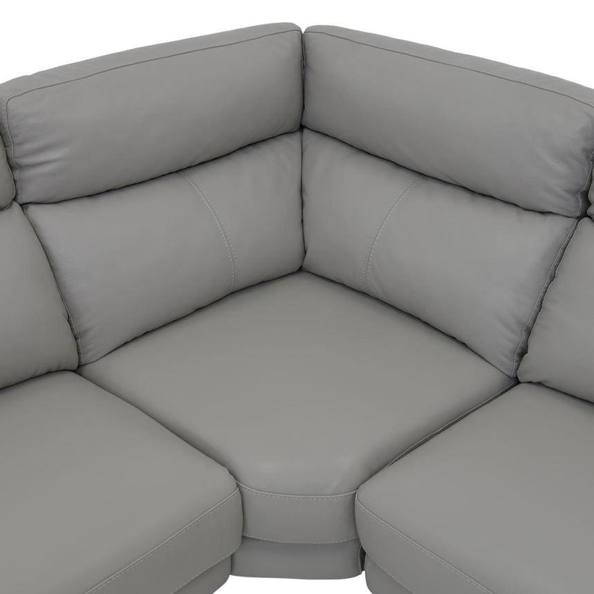 Barry Gray Leather Power Reclining Sectional with 6PCS/3PWR  alternate image, 9 of 14 images.