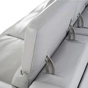 Davis 2.0 Silver Leather Power Reclining Sectional with 7PCS/3PWR  alternate image, 9 of 12 images.