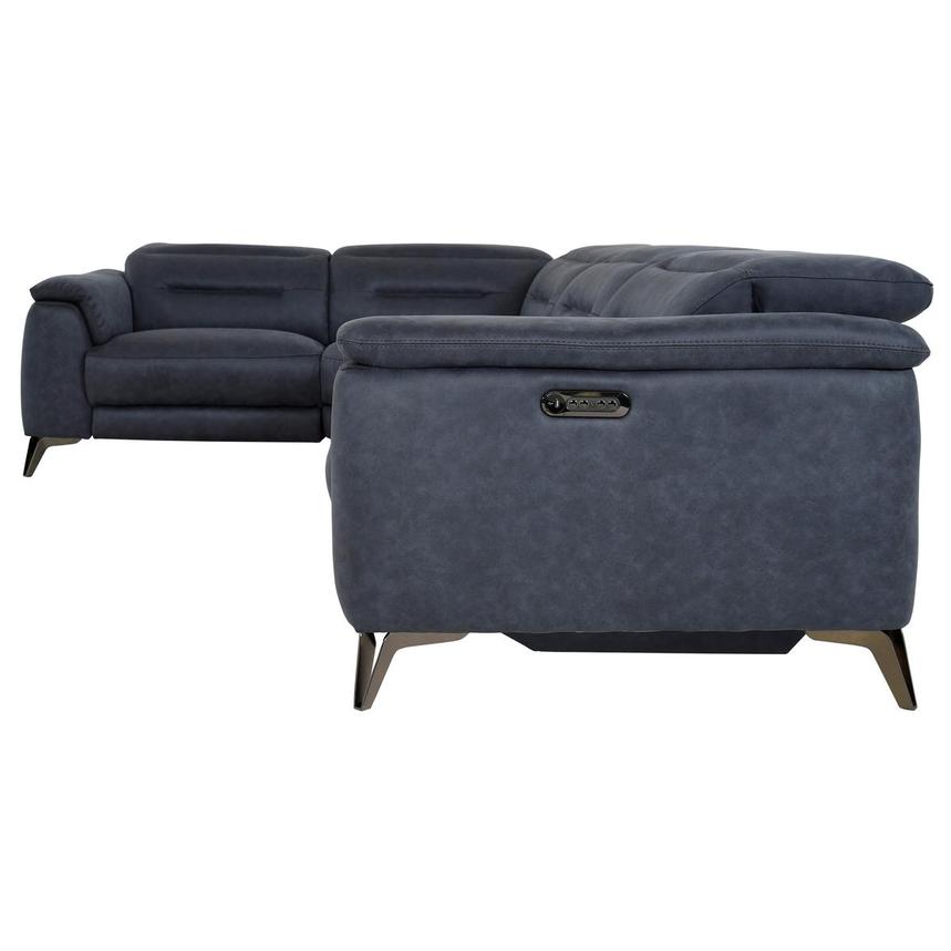 Claribel II Blue Power Reclining Sectional with 4PCS/2PWR  alternate image, 3 of 11 images.