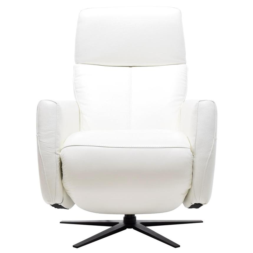 Kirk White Leather Power Recliner El, White Leather Recliners