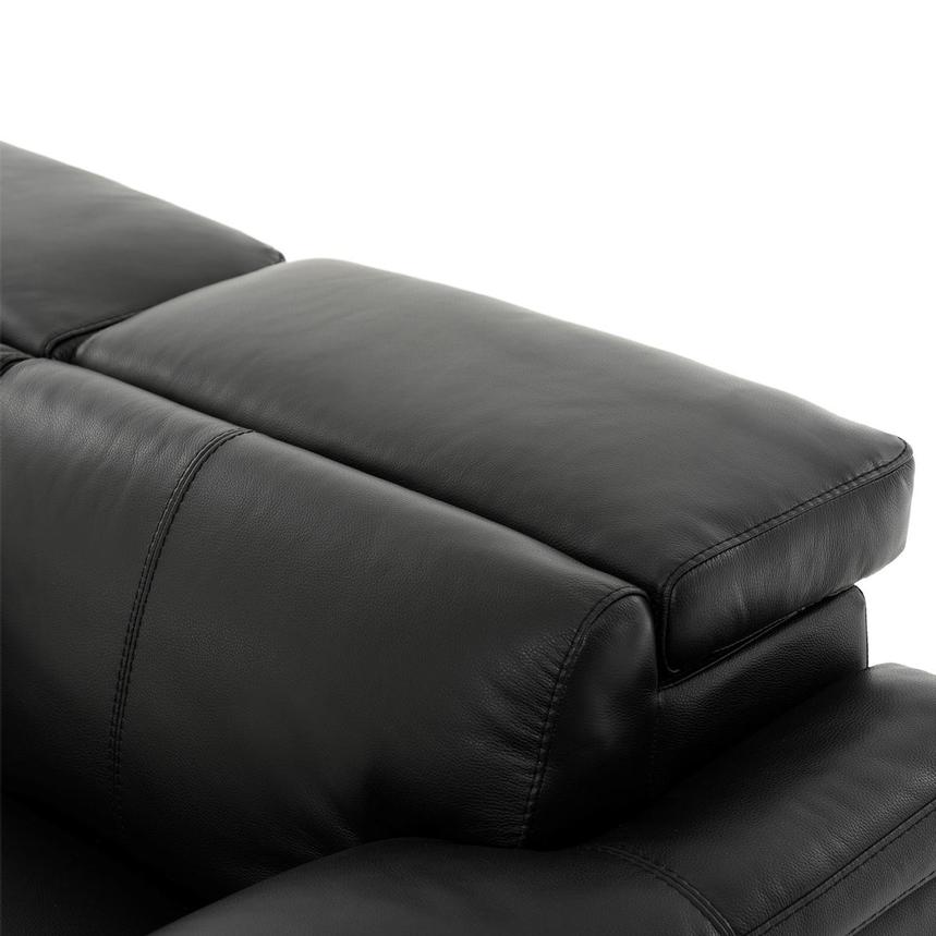 Charlie Black Leather Power Reclining, El Dorado Leather Reclining Sofa
