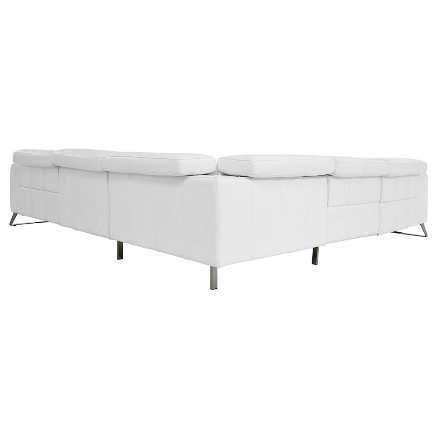 Anchi White Leather Power Reclining Sectional with 5PCS/3PWR  alternate image, 4 of 11 images.