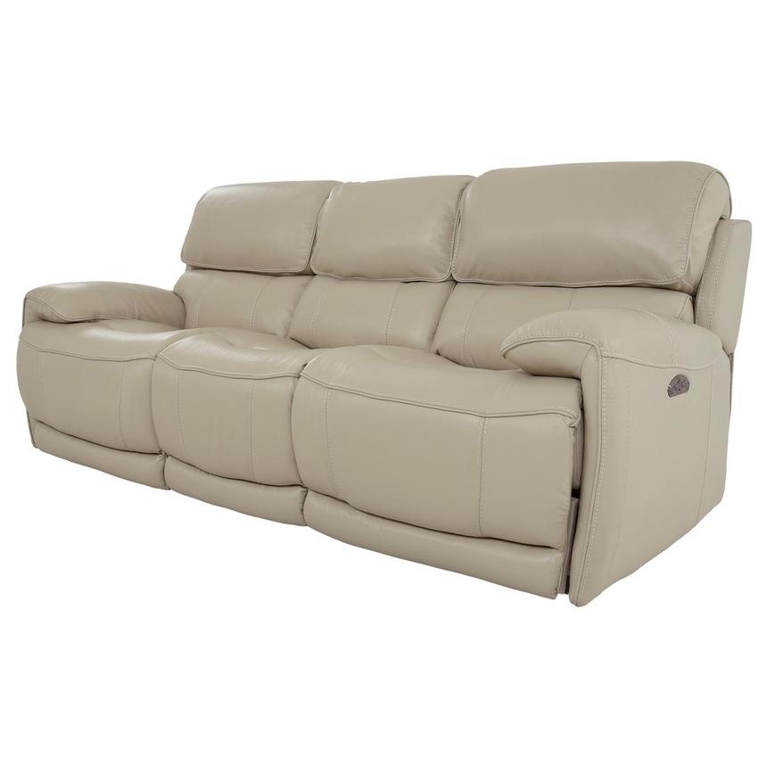 Cody Cream Leather Power Reclining Sofa El Dorado Furniture